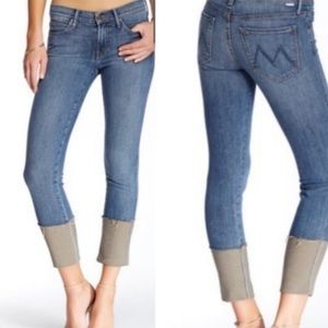 Mother The Ponyboy Ride Dark Horse Cuffed Jean 24